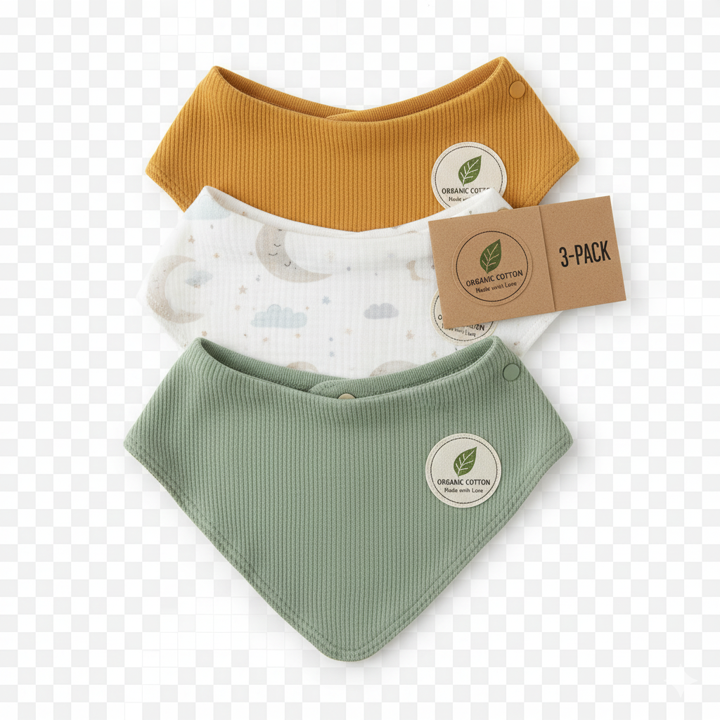 Brand | 3-pak Nature savlesmække | 100% Økologisk Bomuld